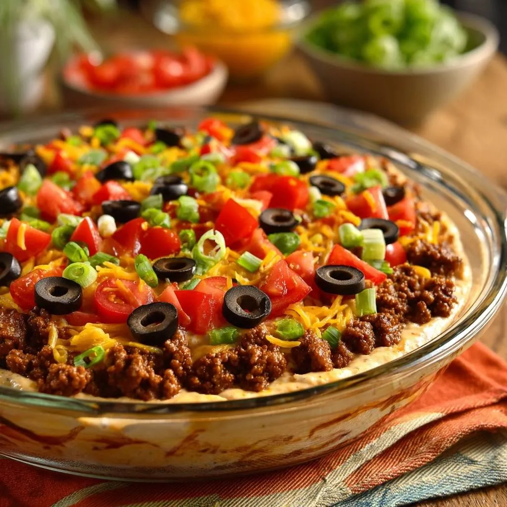 Mastering the Loaded Layered Taco Dip: The Anti-Soggy Method - recipe image