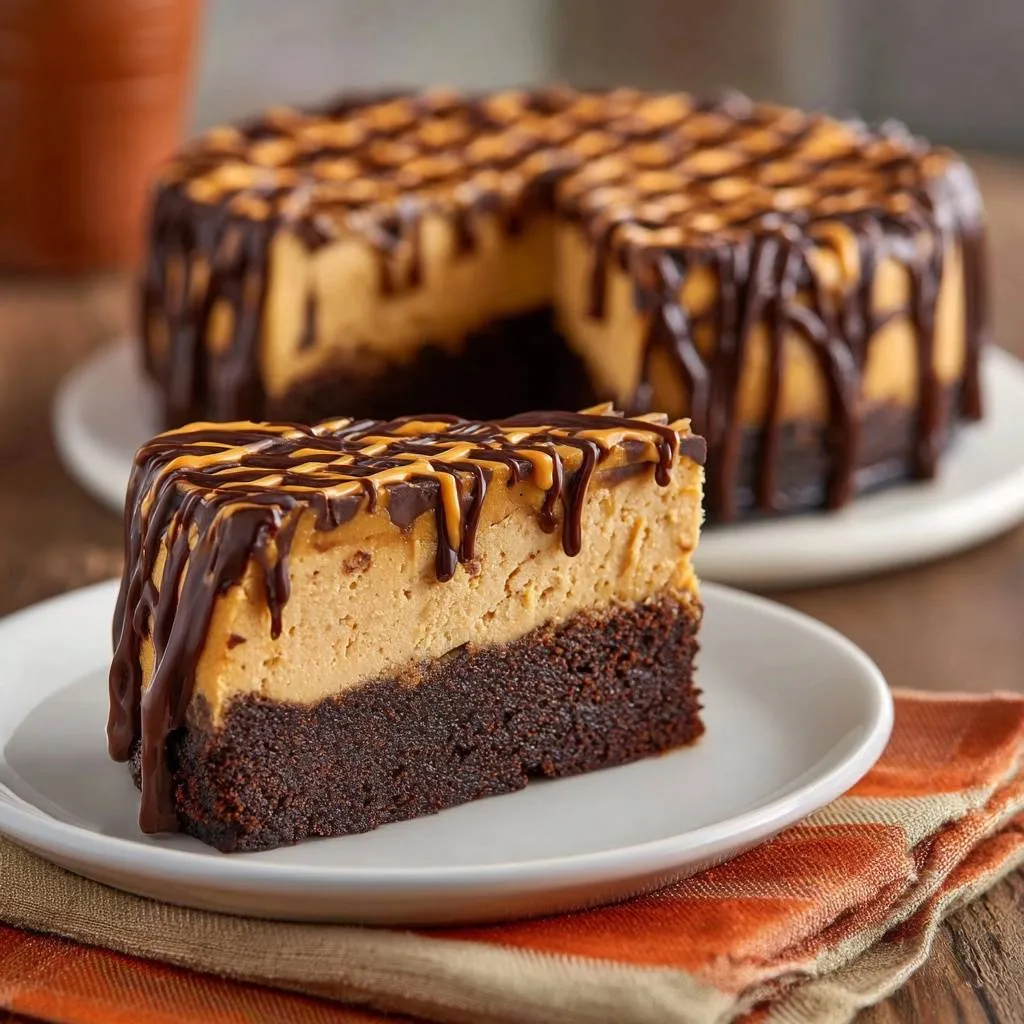 Peanut Butter Chocolate Cheesecake: Crack-Free Perfection - recipe image