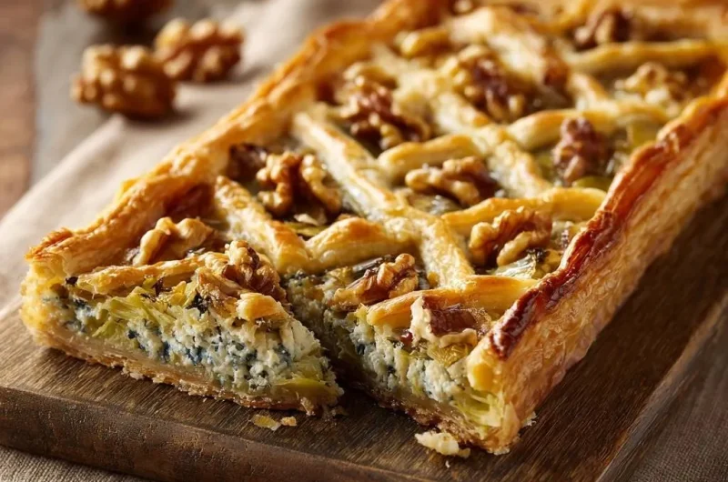 Leek and Blue Cheese Tart