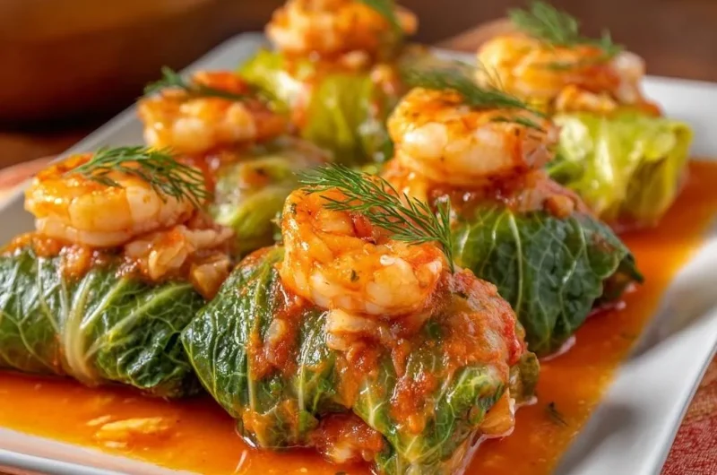 Shrimp Cabbage Rolls
