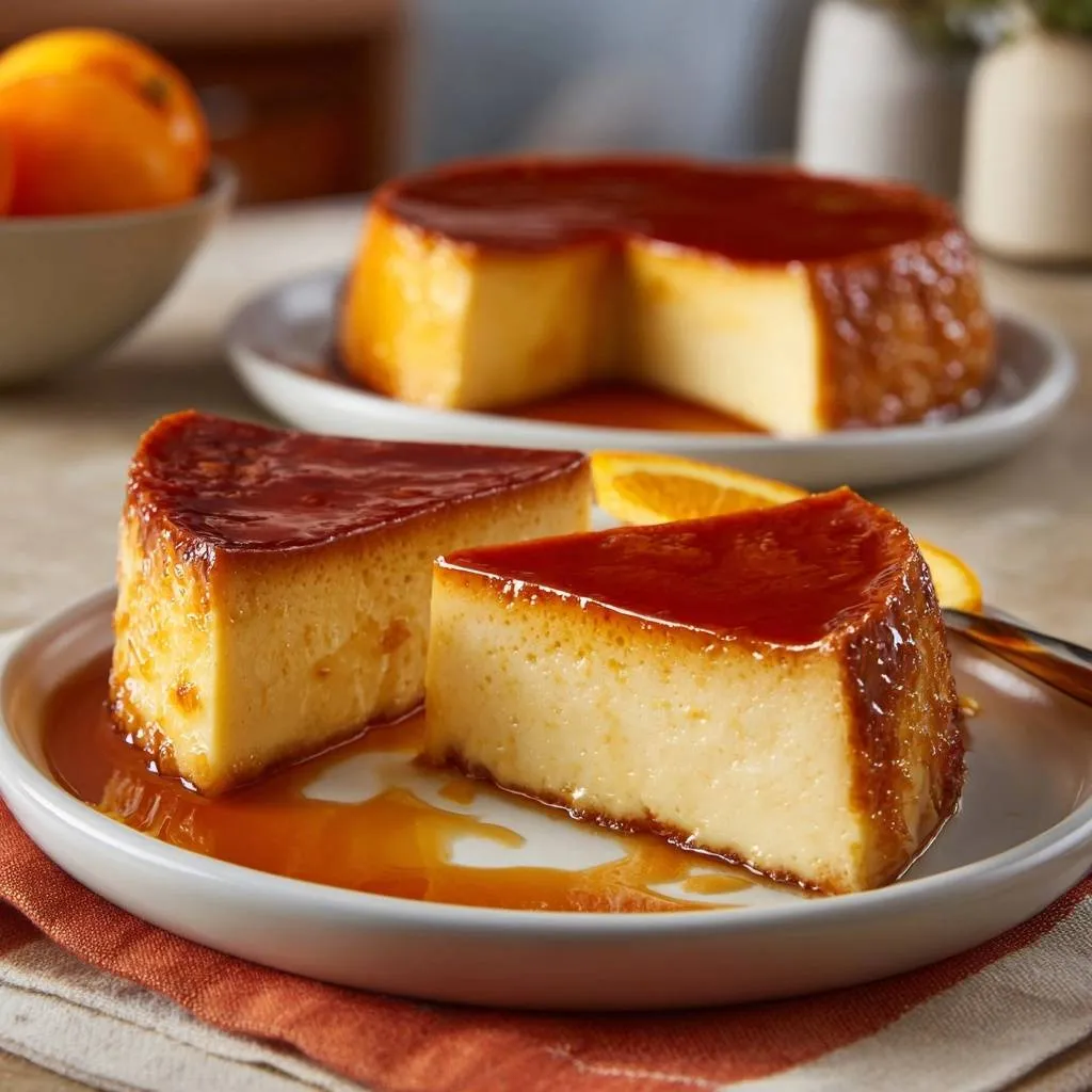 Silky Orange Flan with Perfect Release - recipe image