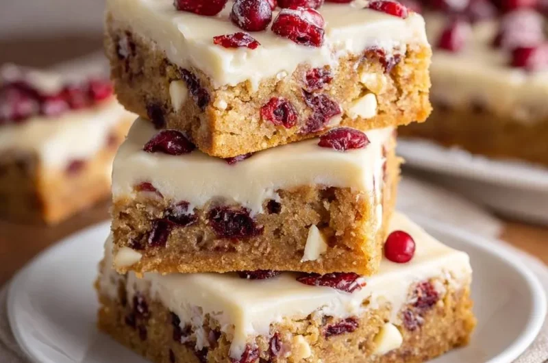 White Chocolate Cranberry Bars