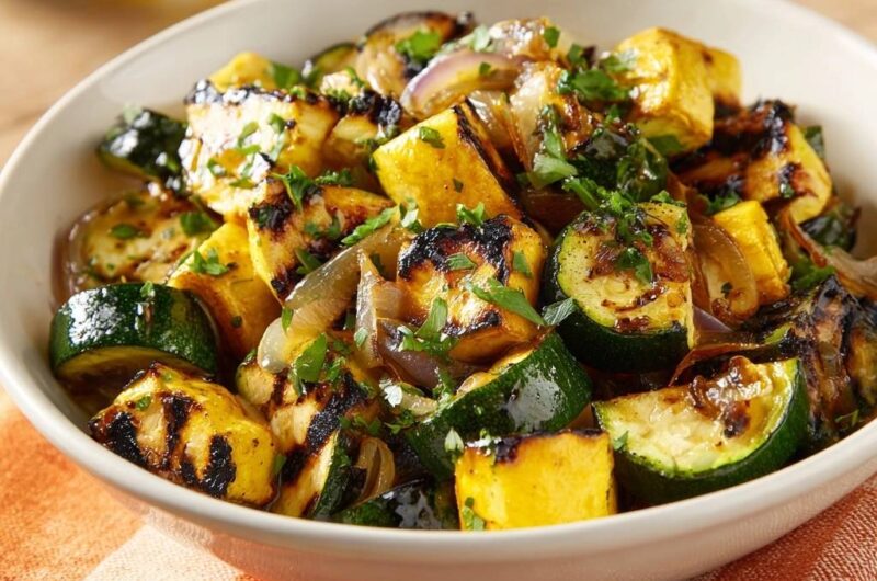 Charred Summer Squash and Zucchini
