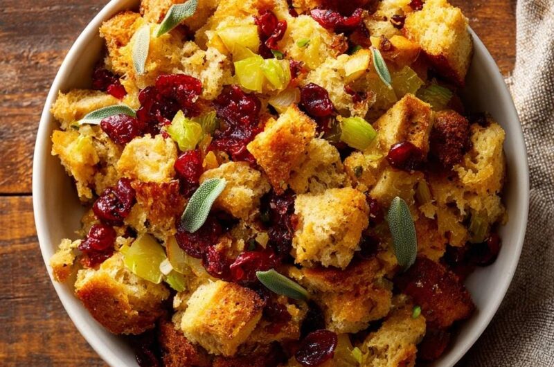 Cranberry Sage Sourdough Stuffing
