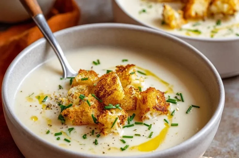 Creamy Roasted Cauliflower Soup