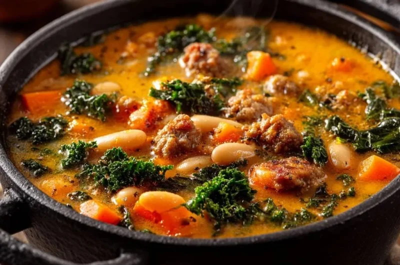 Creamy Sausage and White Bean Soup