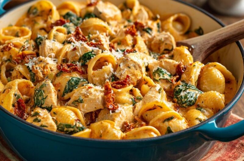 Creamy Sun-Dried Tomato Chicken Shells