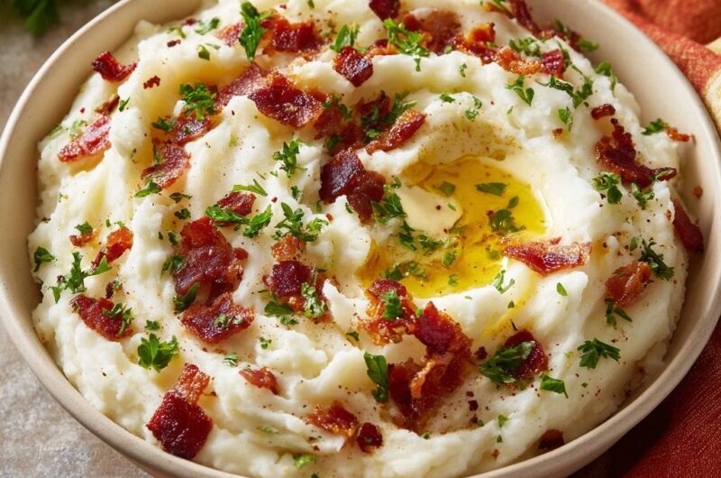 Loaded Garlic Mashed Potatoes