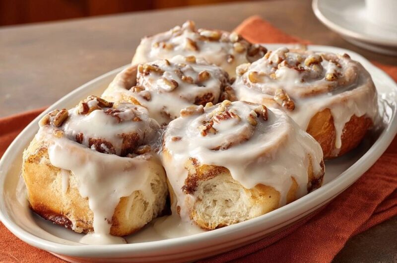 Glazed Pecan Cinnamon Rolls