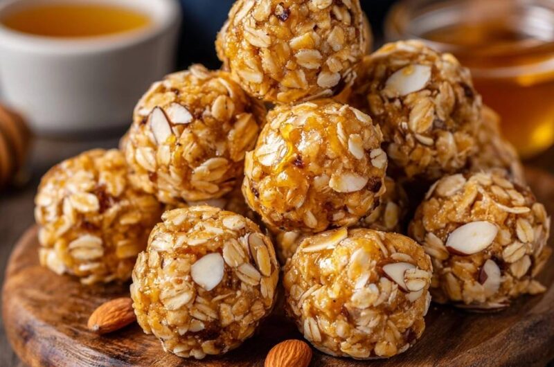 Honey Almond Oat Energy Bites