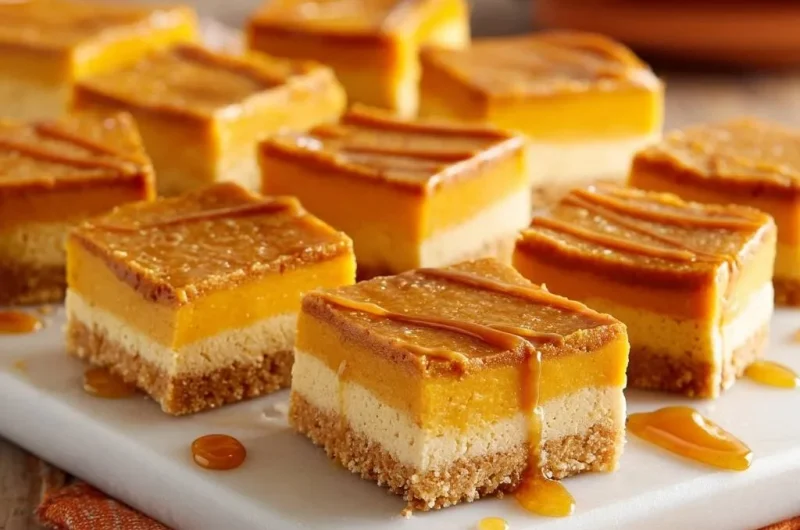 Layered Pumpkin Cheesecake Bars