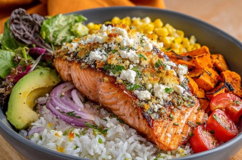 Mediterranean Salmon Power Bowls