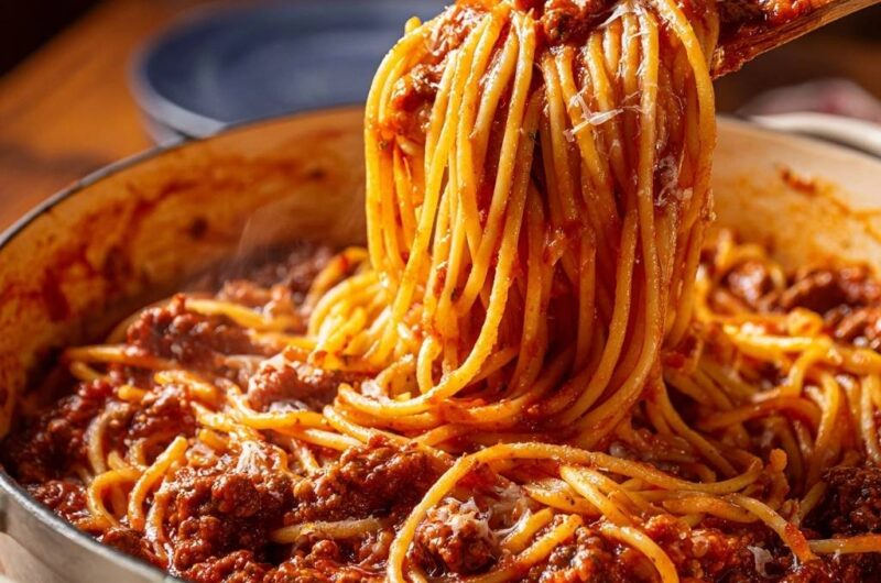 One-Pot Hearty Beef Spaghetti