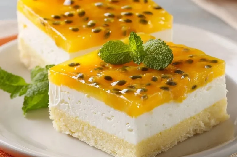 Passion Fruit Cheesecake Bars