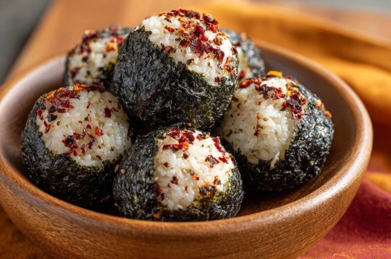 Spicy Nori-Wrapped Rice Balls
