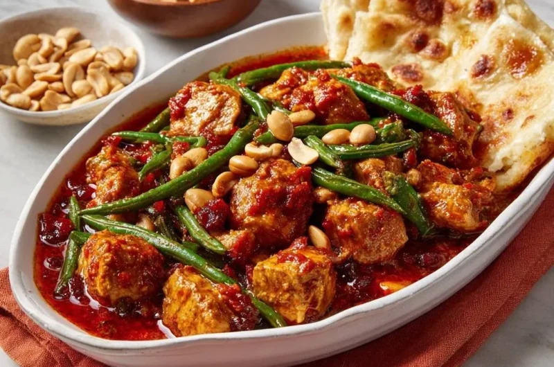 Spicy Red Curry Chicken and Green Beans