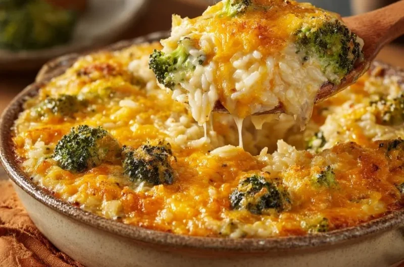 Cheesy Broccoli Rice Casserole