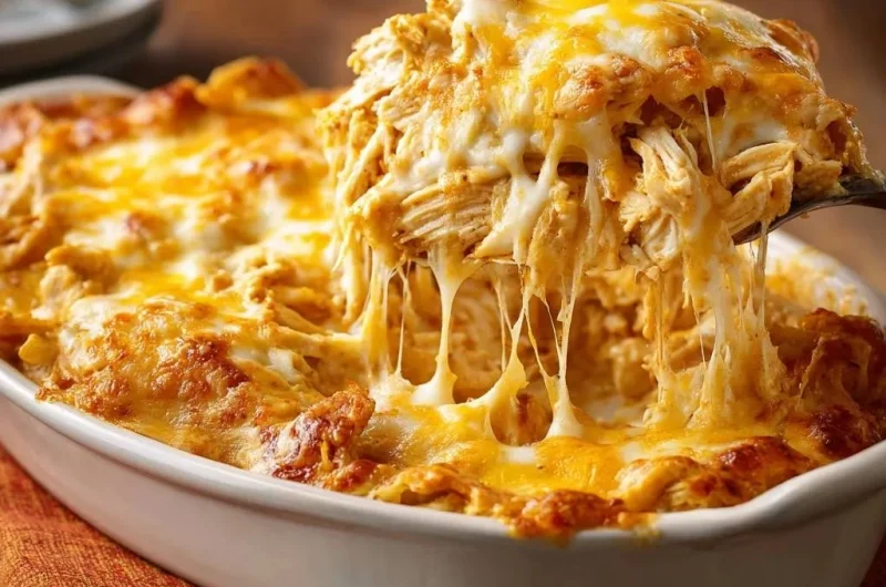 Creamy Buffalo Chicken Casserole