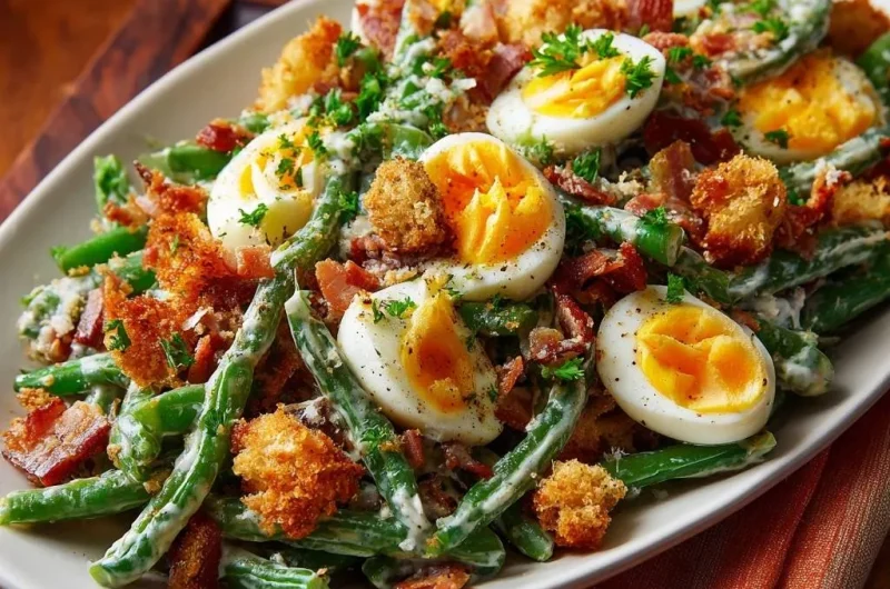 Creamy Green Bean and Egg Salad