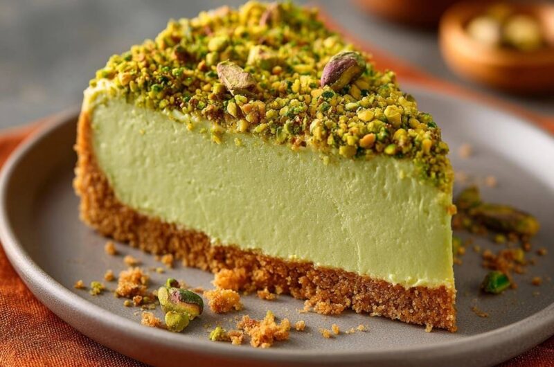 Creamy Pistachio Dream Cheesecake