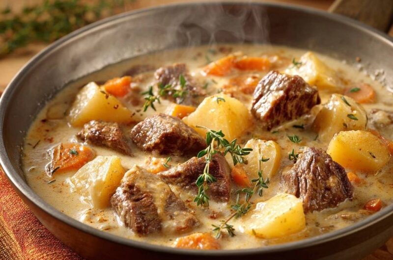 Creamy Slow-Simmered Beef Stew
