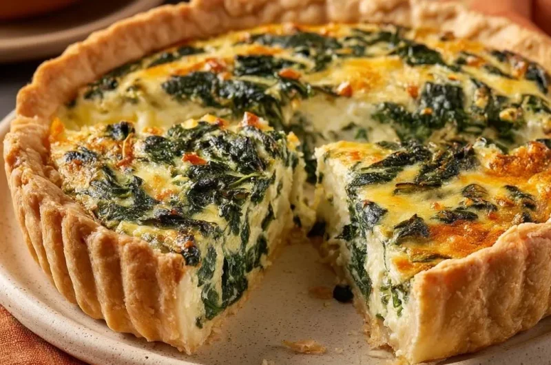 Deep Dish Spinach and Gruyere Quiche