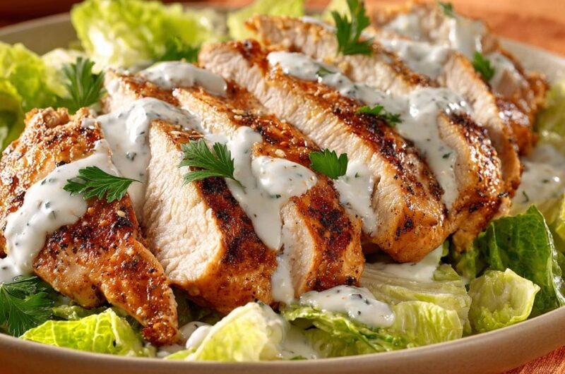 Garlic Herb Grilled Chicken Salad
