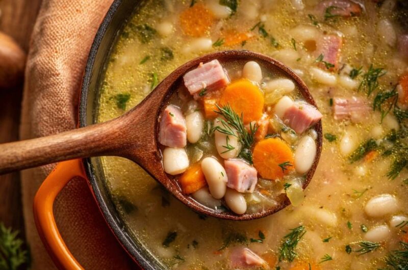 Hearty White Bean and Ham Soup
