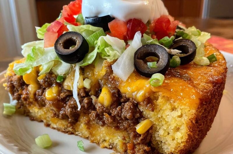 Loaded Taco Cornbread Bake