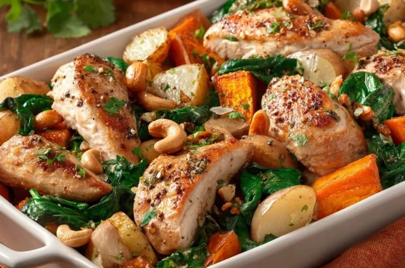 Roasted Chicken and Sweet Potato Bake
