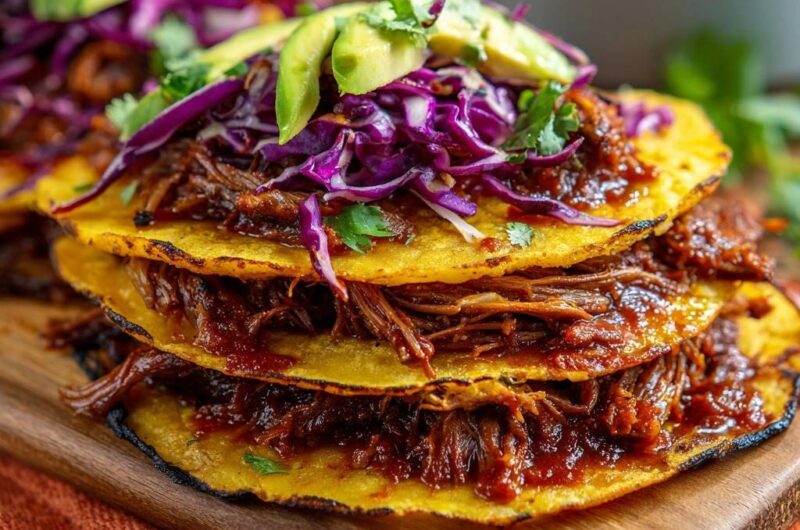 Slow-Cooked Beef Barbacoa Tacos with Anti-Soggy Tortilla Hack