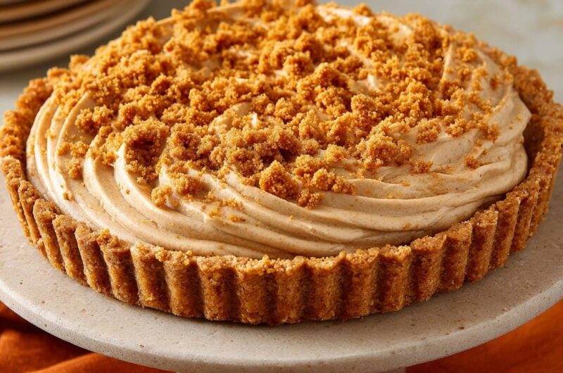Creamy Biscoff Cookie Butter Tart