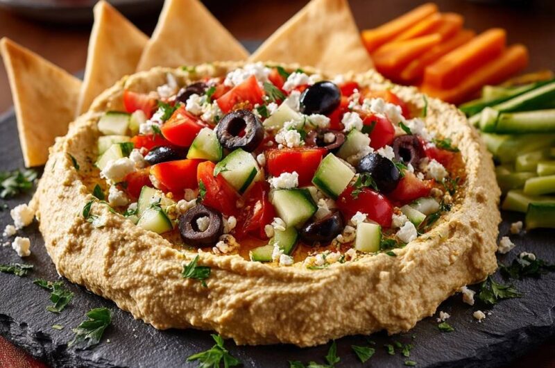 Loaded Mediterranean Hummus Platter