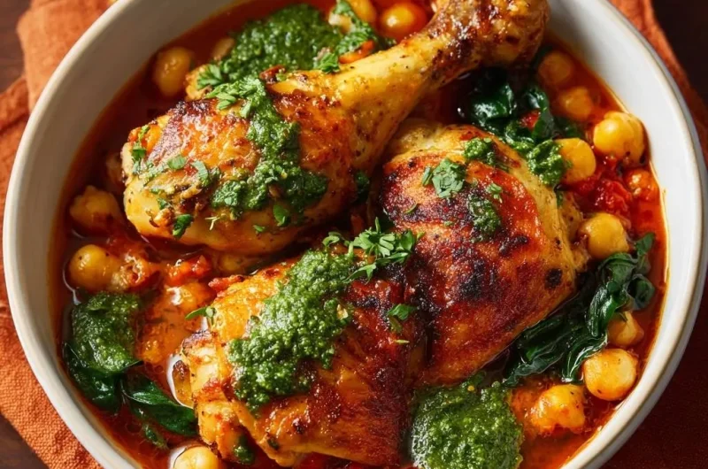 Braised Chicken and Chickpeas