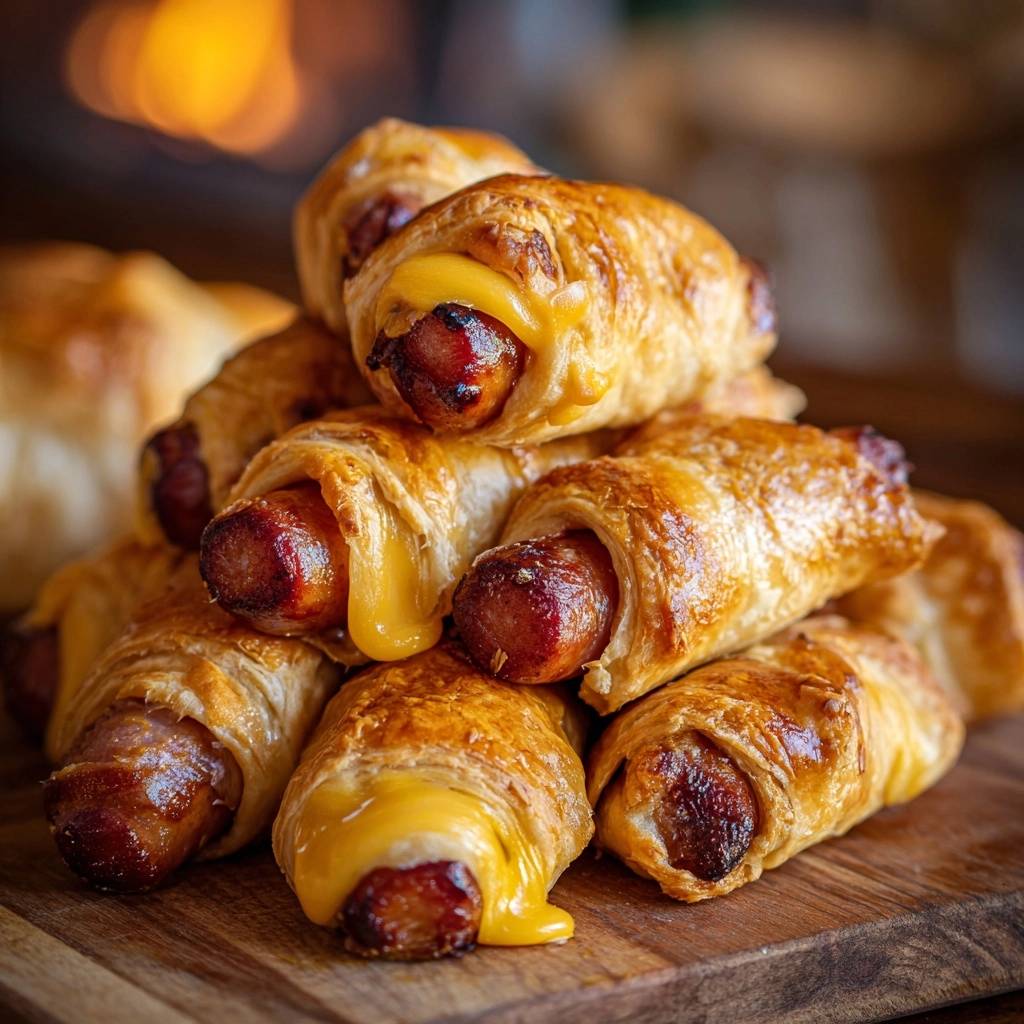 Mastering Cheesy Pigs in a Blanket with a Crisp Finish - recipe image