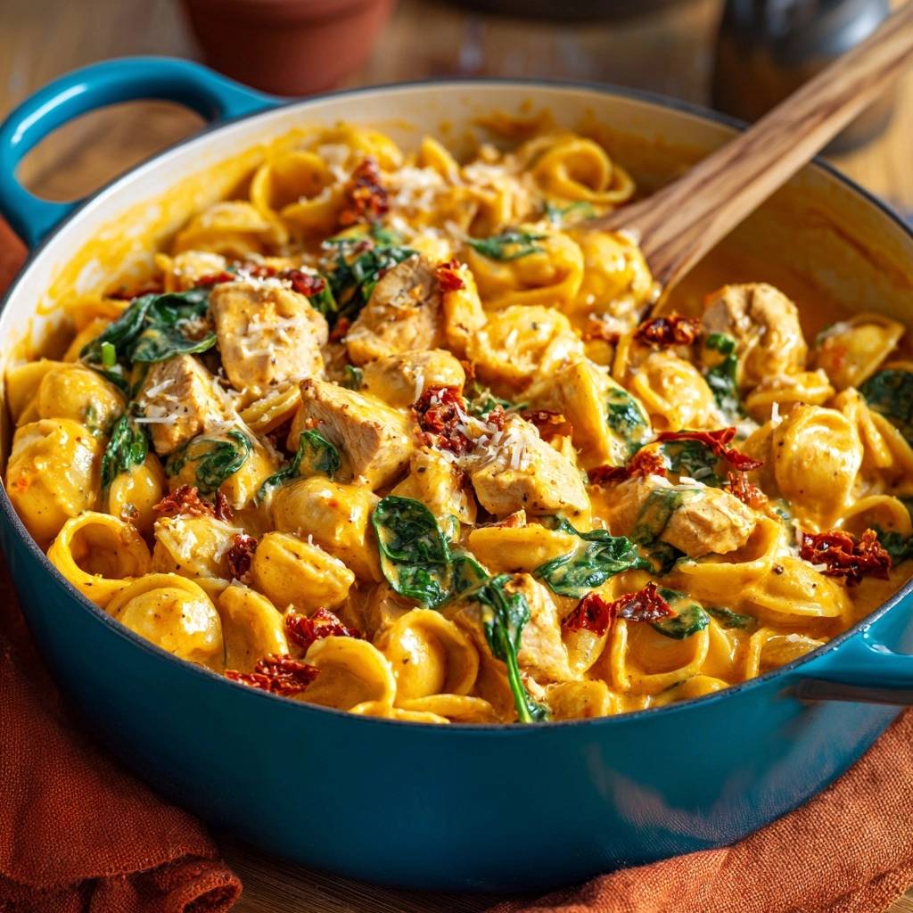 Mastering Creamy Sun-Dried Tomato Chicken Shells - recipe image