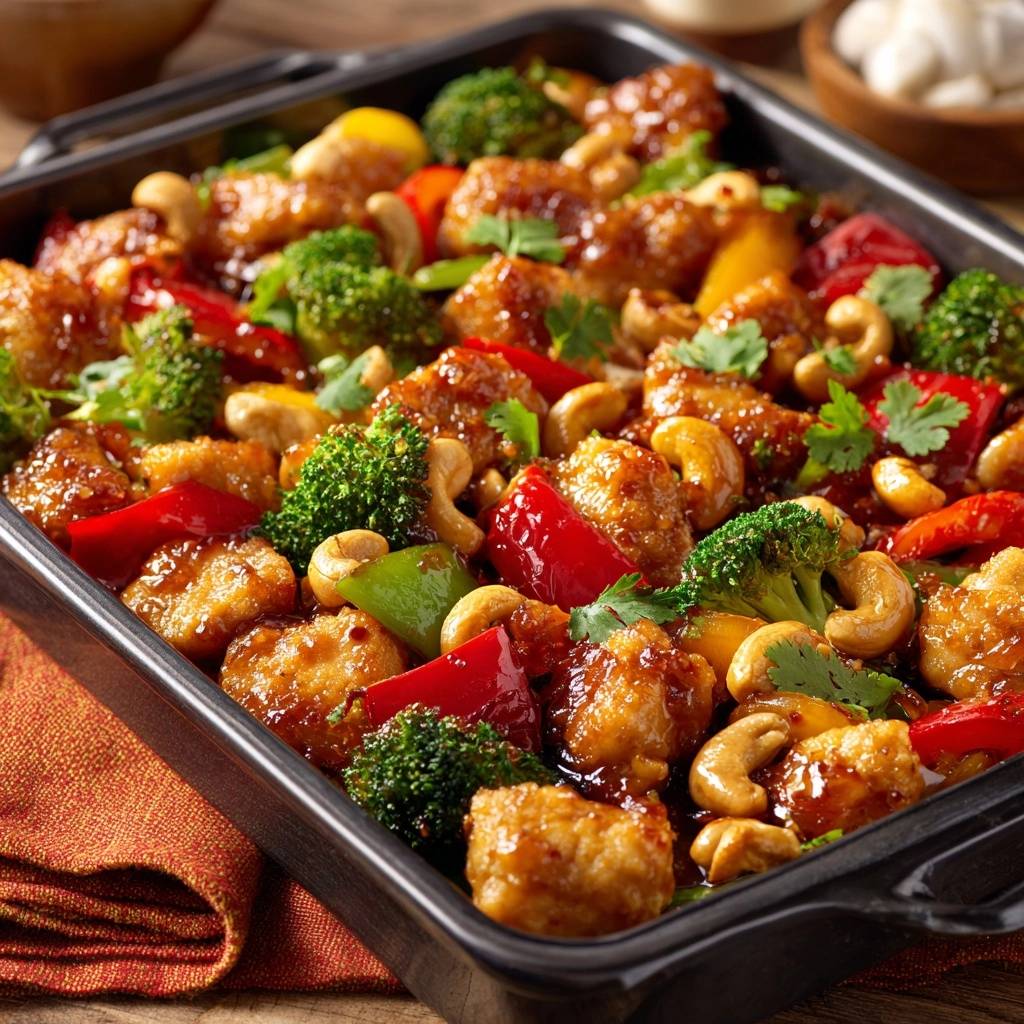 Mastering Crispy Cashew Chicken and Broccoli - recipe image