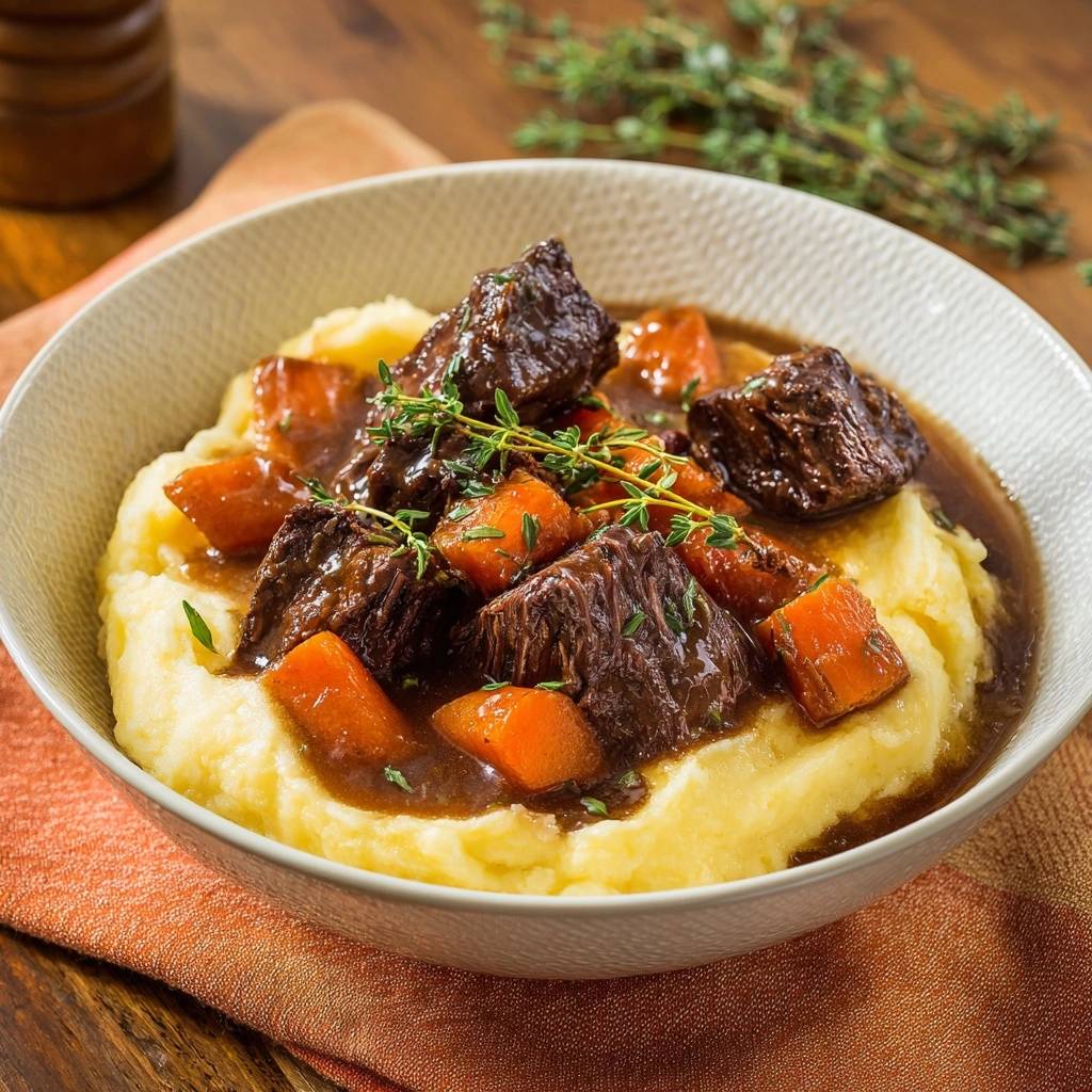 Mastering Slow-Braised Beef Short Ribs for Fork-Tender Results - recipe image