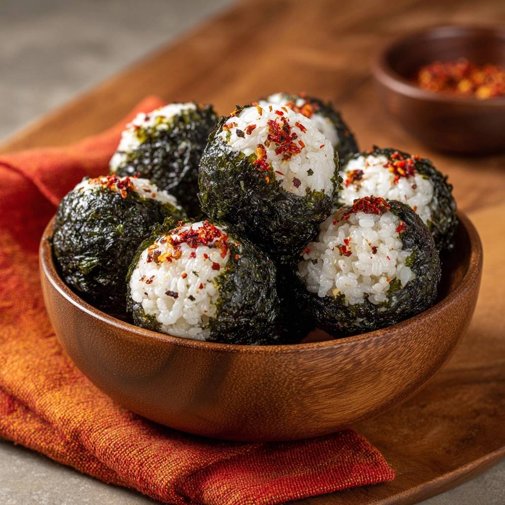 Mastering Spicy Nori-Wrapped Rice Balls: The Structural Secret - recipe image
