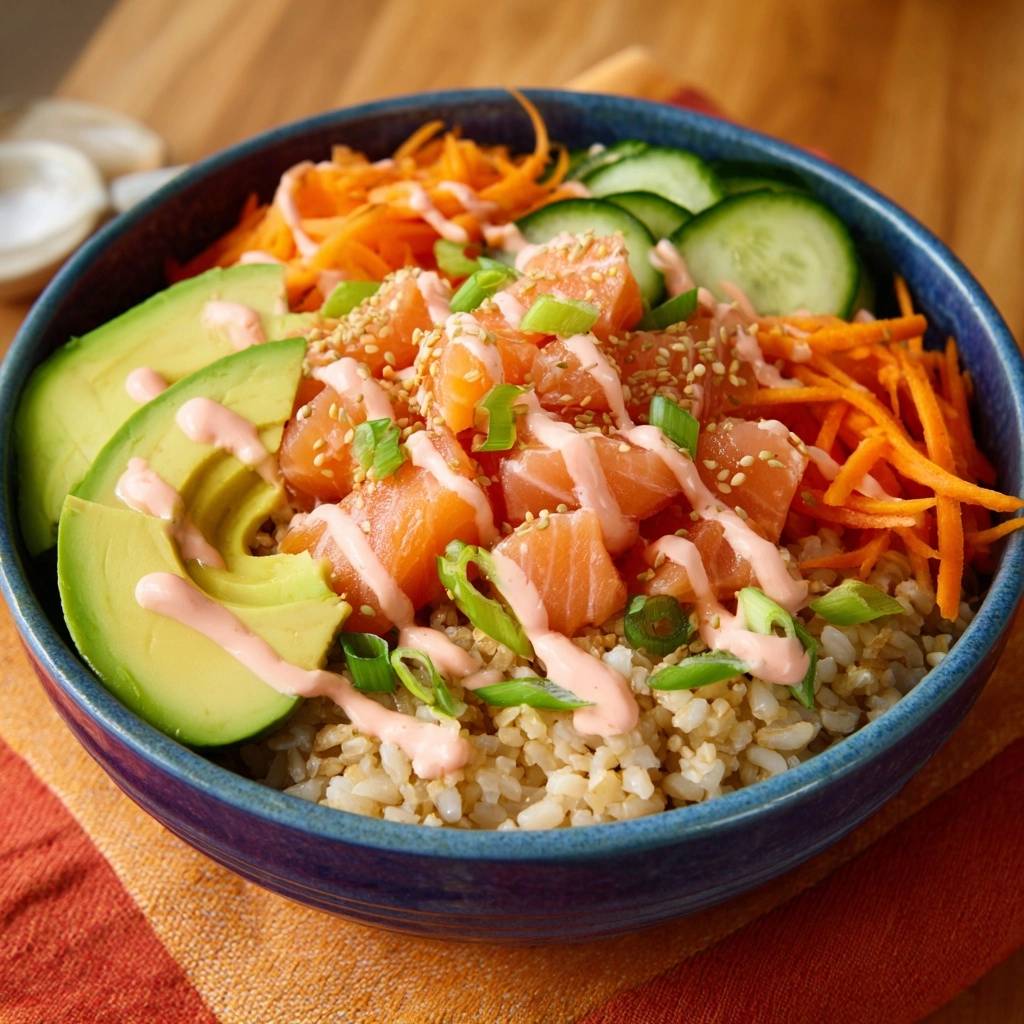 Mastering the Fresh Salmon Poke Bowl - recipe image