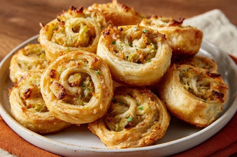 Leek and Parmesan Pinwheels