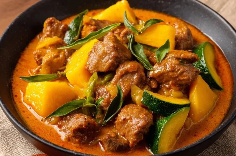 Beef and Pumpkin Red Curry