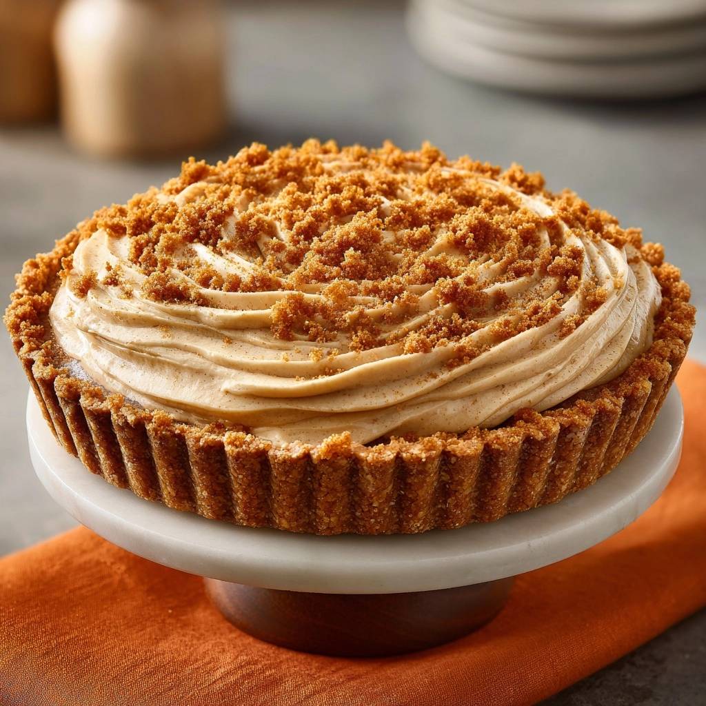 The Ultimate Creamy Biscoff Cookie Butter Tart - recipe image