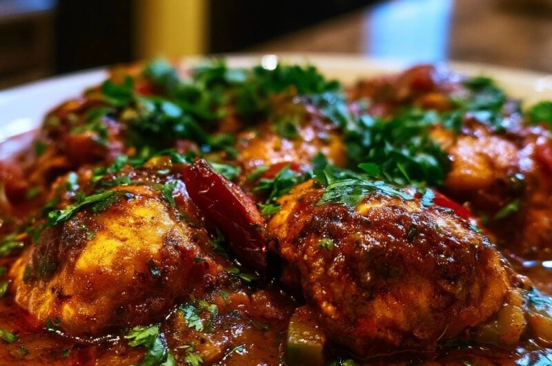 Braised Mediterranean Chicken Thighs
