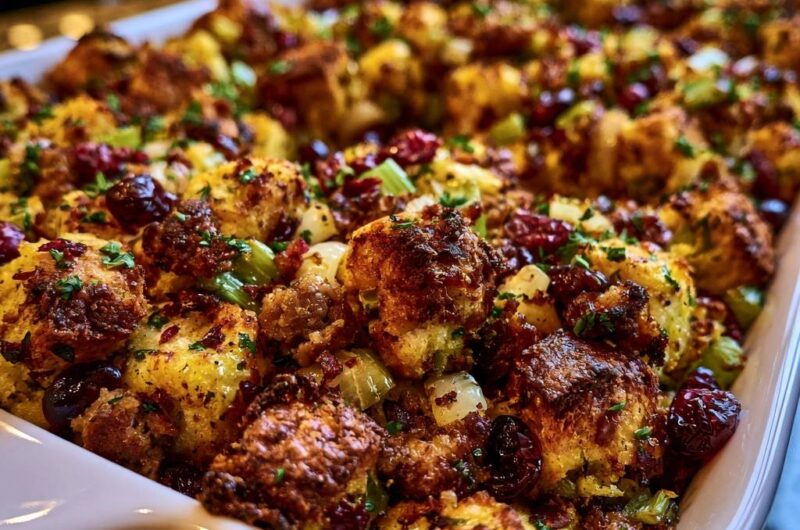 Cranberry and Herb Cornbread Stuffing