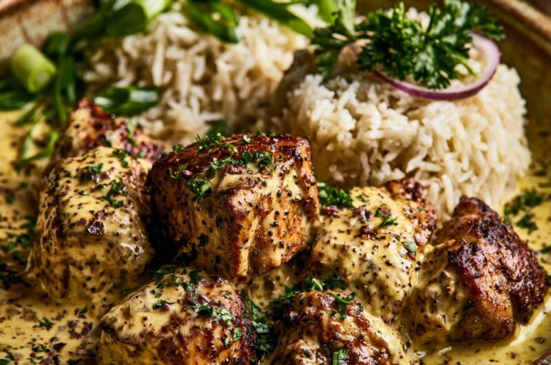 Creamy Garlic Butter Chicken Bites