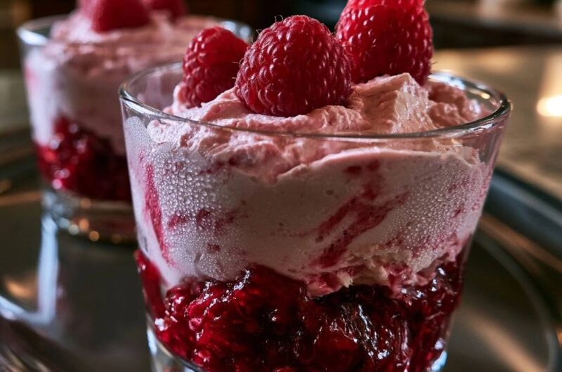 Creamy Raspberry Mousse Parfaits