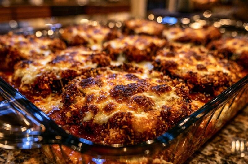 Crispy Baked Eggplant Parmesan