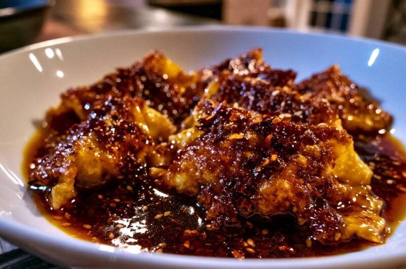 Crispy Chili Oil Dumplings