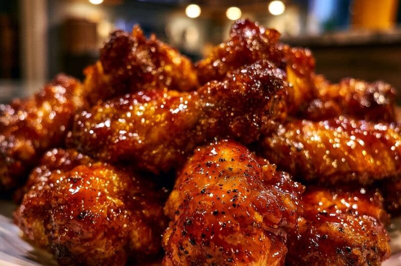 Crispy Glazed Chicken Wings